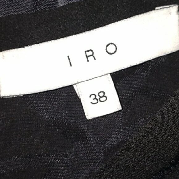 Revolve IRO Catrine Navy Silk Long Sleeve Blouse - Picture 3 of 9